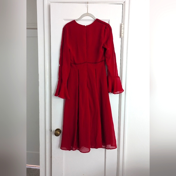 ASOS DESIGN embroidered midi dress with lace trims - Picture 3 of 4